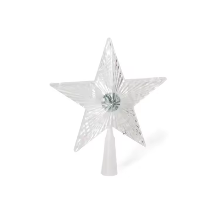 Adorno Navideño Estrella 21 Cm Luz Transparente - Gerimport - 1