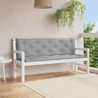 vidaXL Cojín de banco de jardín tela Oxford taupe 150x(50+50)x7 cm en color Taupé/Gris/Beige | acolchados duraderos para sofás de jardín terraza exterior - details 1