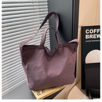 Bolso De Hombro Para Mujer De Lona Gran Capacidad Estilo Literario Ligero Y Sencillo Bolso Cruzado Con Manija De Viaje - details 34