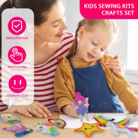 Kit De Costura DIY Para Niños 9/5 Piezas Set De Manualidades Educativas Iniciación a La Costura Con Materiales De Peluche Creativos Y Juguetes - details 2