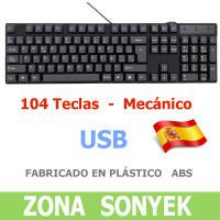 Teclado USB ESPAÑOL, 104 Teclas, conexión USB. TRICOM - details 0