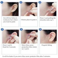 40Pcs Pegatinas De Levantamiento Para La Cara Invisible Y Transparente Herramientas Adhesivas Para Piel Flácida Y Arrugas V-Forma - details 7