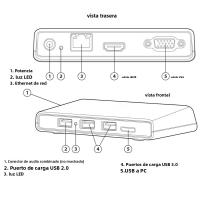 Estación De Trabajo USB 3.0 a HDMI O VGA 7-en-1 Adaptador De Video Displaylink Para Macs M1/M2/M3 Y Windows Con Chip DisplayLink - details 7