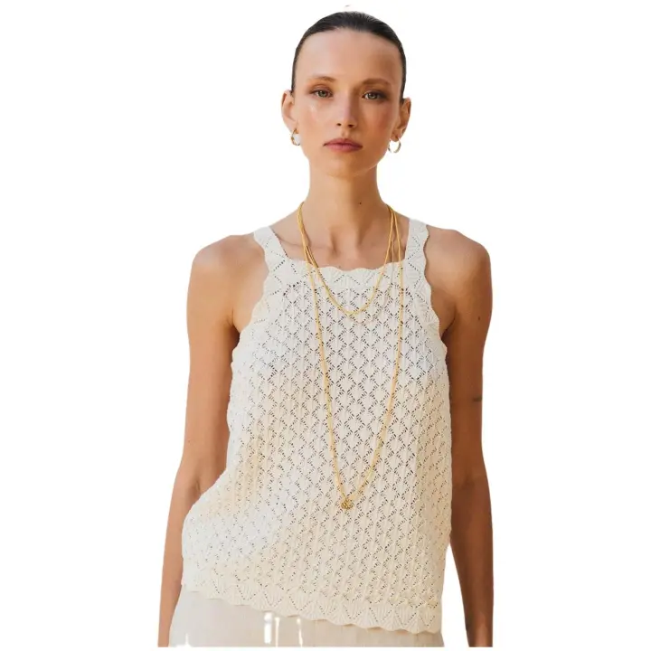 Top Eseoese Love para mujer en color beige - 1