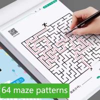 Libro De Desafío De Laberinto 64 Juego Para Niños Y Estudiantes Entrenamiento De Concentración Desarrollo Intelectual Puzzle De Pensamiento Espacial - details 0
