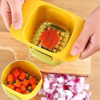Cortador De Verduras Multifuncional Eco-amigable Plástico Y Acero Inoxidable Para Cebollas Patatas Y Lechugas Herramienta De Cocina - details 3