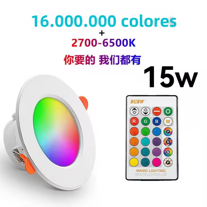 Luz De Tubo Inteligente Bluetooth Graffiti RGB Con Control APP Iluminación Interior De Techo Ajustable 85-265v LED Downlights - 1