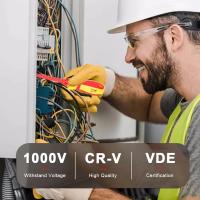 Kit De Herramientas Para Eléctricos 13pcs 1000V Con Destornilladores Aislados Y Puntas Magnéticas Set De Destornilladores Combinados Para Reparación - details 5