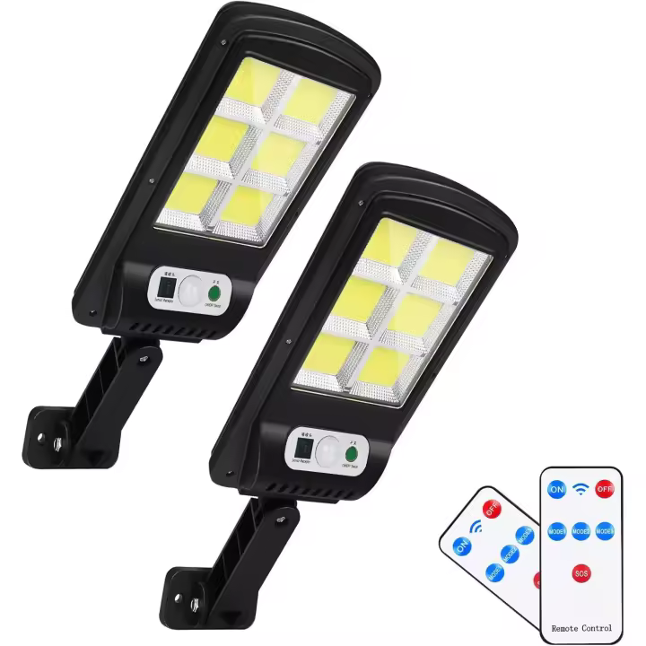 Luz de Calle solar en Aire Libre de LED Luz de pared solar de la churidad inalámbrica de 2 LED con El Sensor de Movimiento - 1