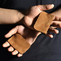 Guantes De Gimnasio De Cuero Antideslizantes Para Levantamiento De Pesas Y Crossfit Con Protección De Muñeca Y Palma Accesorios De Fitness Y Entrenamiento - details 1
