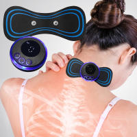Masajeador De Cuello EMS Portátil Estimulador Muscular Piel Amigable Con Pulso TENS Alivio Del Dolor Herramienta De Masaje Para Cervical Y Espalda - details 9