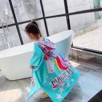 Toalla Infantil con Capucha Poncho de Baño, de playa, de piscina para Niñas Niños Toalla de Playa Super Suave Absorbente Secado Rapido Toalla (Poni). Gafas de sol de Regalo!!! - details 3