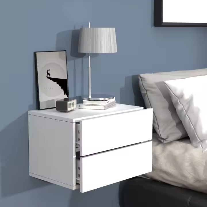 Mesita de noche cajonera de madera cajonera de pared cajonera de pared consola mesita de noche Usal L 45 cm Mesita de noche cajonera de madera cajonera de pared cajonera de pared consola mesita de noche Usal L 45 cm - 1