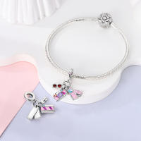 Encanto De Hummingbird De Plata Para Pulsera DIY Joyería Para Mujer Con Cada Pieza De Bola De Cúbico Zirconia Forma Irregular - details 13