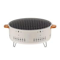 Parrilla Portátil De Acero Inoxidable Para Barbacoa Al Carbón Estilo Coreano Con Soporte Redondo Antideslizante Para Camping Al Aire Libre - details 8