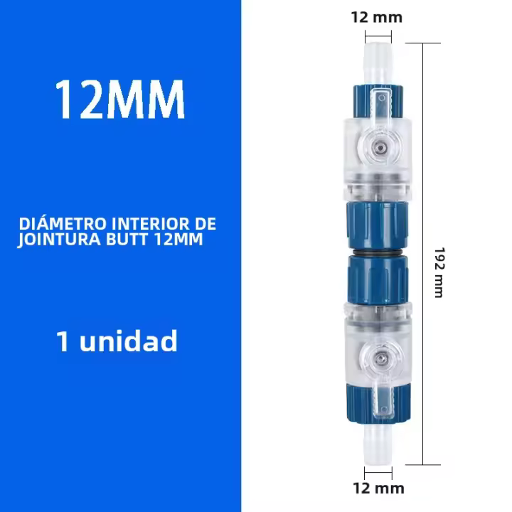 Conector De Agua Rápido Para Acuario Filtro De Tanque De Peces Adaptador Reductor 12X16mm Controlador De Flujo De Agua Barrelo - 1