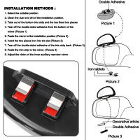 Kit De Ayuda Para Estacionar Con Espejo Retrovisor Auxiliar De Ángulo Amplio Ajustable Accesorios De Auto Universales Para Evitar Choques En Parking - details 4