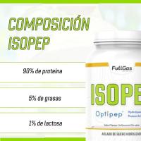 FULLGAS - ISOPEP - Hidrolizado de aislado de proteína | Neutro | 1 kg - Hidrolizado de aislado de proteína de suero con materia prima Optipep® (Carbery). Alto contenido en proteínas, bajo en grasa, sin azúcares añadidos, sin gluten - details 3