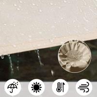 Vela de sombra, toldo impermeable UV Pction vela de sombra triangular para jardín Patio Camping (3 × 3 × 3m, arena) - details 1