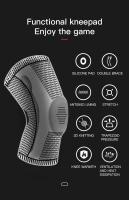 1 Pieza De Protección De Rodilla Con Fijador De Tira Soporte Medial De Patela Compresión Y Protección Para Deportes Como Correr Y Baloncesto - details 4