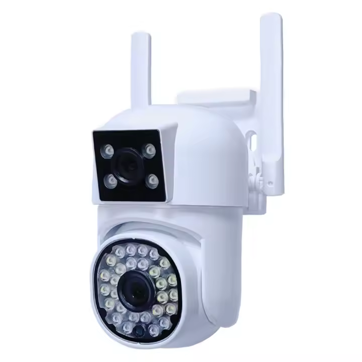 Cámara De Seguridad IP Wifi Exterior 360 Grados Grabación De Video Sin Cable Protección Para El Hogar Con Visión Nocturna Y Alarma Local - 1