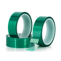 Cinta De Masquillage De Poliéster Verde a Alta Temperatura Con Adhesivo De Silicona Ideal Para Pintura Y Cobre En Polvo Tablas De Circuito - details 6
