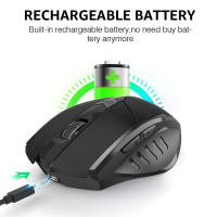 Ratón Inalámbrico Recargable Bluetooth 2.4G INPHIC Para Oficina Silencioso Compatible Con PC Laptop Tablet Y Smartphone Universal - details 3