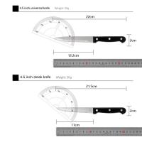 【🏰Corpus Christi】Juego Profesional de Cuchillos de Cocina 15 Piezas - Acero Inoxidable, Afilado Permanente, Diseño Ergonómico, Ideal para Chef/Cocina en Casa - Incluye Portacuchillos y Afilador - details 4