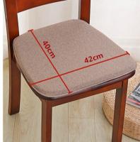 Almohadilla De Silla De Juego De Comedor De Lino En Forma De Herradura Gruesa Desmontable Y Lavable Antideslizante Sillón De Madera Maciza - details 0