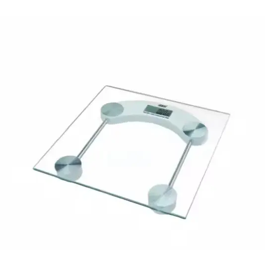 IPSDI Báscula de Baño Digital 2 Opciones de Peso Kg/Lbs Vidrio Templado Pantal LCD Balanza de Peso Corporal Alta Precisión Auto Encendido Auto Apagado Resistencia 180KG - 1