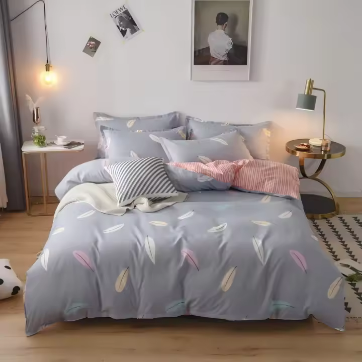 Juego de Funda Nórdica 4 Piezas de Algodón Alta Calidad Juego de Ropa de Cama- Dibujo Elegante - Varios Tamaños Disponibles - 1