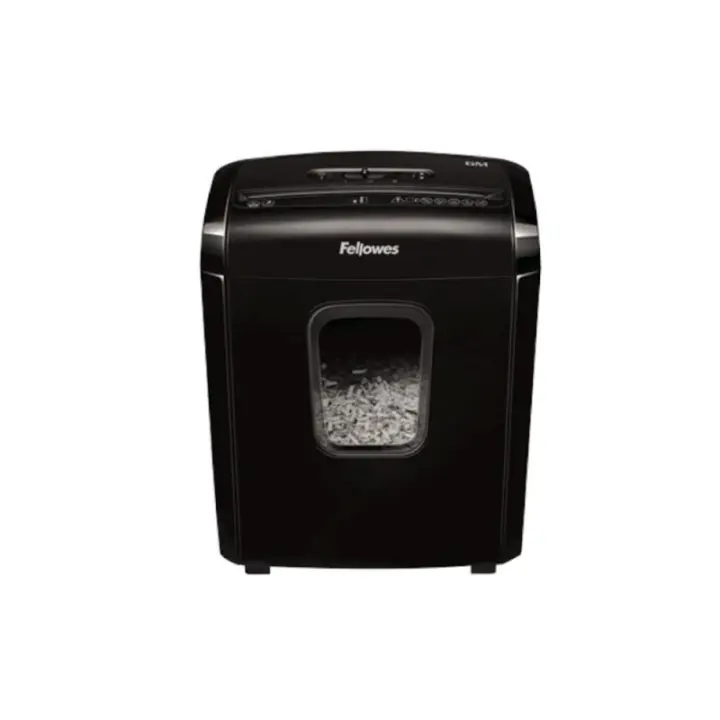 Destructora de papel fellowes 6m negra minicorte 4x12mm - 1
