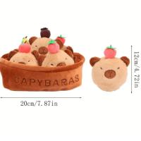 Muñeca De Peluche 20cm Con Gatos Pato Fresas Capibara Dinosaurio Salamandra Conejo Zanahoria Regalo De Cumpleaños Para Todas Las Edades - details 2