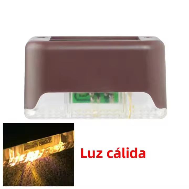 Lámpara Solar LED Para Escaleras Impermeable Para Jardín Exterior Teraza Luz De Noche Para Pasaje Guardarriel Escalón - 1
