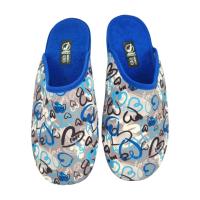 Zapatillas de casa para mujer con  puntera cerrada para verano con corazones y suela de caucho antideslizante - details 0