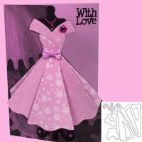 Juego De Corte De Metal Para Fiesta Vestido Lady Skirt Set Manualidades En Papel Scrapbooking Álbum DIY Plantillas De Tarjeta - details 2