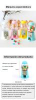 Pack de 3 a 18 máquina expendedora de chicles y caramelos, máquina de chuches, tamaño mini, Detalles cumpleaños infantil, Surtido, Detalles para niños, Regalos para niños, Caramelos no incluídos, Regalantes.com - details 0