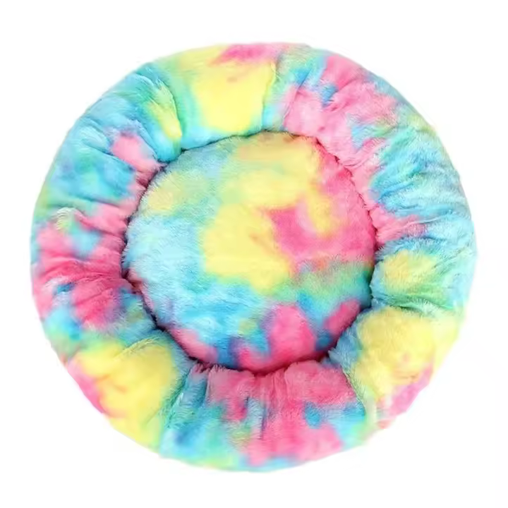 Cama para Gatos, Cojín Suave, Esponjoso y Lavable para Perros y Gatos (Colorido Azul, 50 cm), Sunny - 1