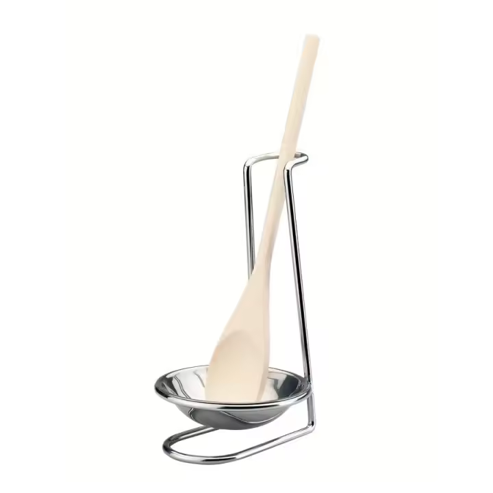 Resposa utensilios - IBILI - Soporte en acero inoxidable y cuchara de madera - 1