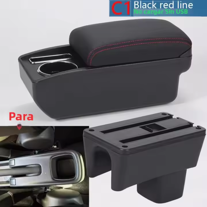 Caja De Apoyabrazos Para Suzuki Swift Accesorios De Interior PU Cuero / Plástico ABS Caja De Almacenamiento Dedicada Para Retrofits 2001-2024 - 1