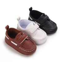 Zapatos De Bebé Para Niño En Cuero PU Formal Suela Suave Para Recién Nacidos Conjunto Polo Bautismal Infantil - details 1