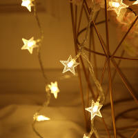 Luces De Navidad LED Estrella Twinkle 10/20 Piezas Con Cable De Cobre Operadas Por Batería Decoración Para Bodas Y Navidad - details 2