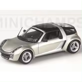 MINICHAMPS 1/43 SMART ROADSTER COUPE 2003 GRIS METALICO-400032121 - 1