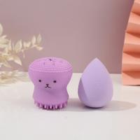 Set De 2 Pinceles De Silicone En Forma De Calamar Para Maquillaje Y Cuidado De La Piel Kit De Esponjas Para Cosméticos Herramientas De Belleza - details 3