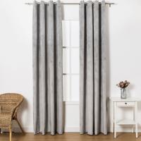 Cortina Terciopelo Poliéster Cortina 140x260cm - Gruesa y Suave - Diseño Moderno - Ojales de Metal - 1 PIEZA - details 1