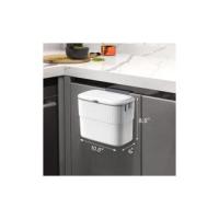 Cubo de basura Colgante de 1,8 galones con tapa, Cubo de basura de Puerta montado en la comparación para 7 litros de armarario de Cocina, Cubo de basura Pequeño Debajo del fregadero para Armario, Baño - details 0