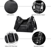 Bolsos de hombre de Las Señoras Pu Cuero crossbody Bolsa para Mujeres multi bolsos ligero impermeable crossbody bolsos para Viajes use Diary - details 3