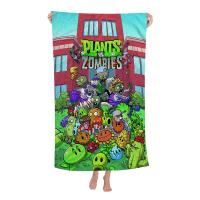 Toalla De Playa Para Niños Plant-Vs -Zombie Dibujos Animados Verano Absorbente Microfibra Grande Para Baño Piscina Viajes - details 10