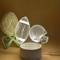 Lámpara De Noche 3D Ilusión Óptica De Fútbol 7 Colores Cambiantes Con Toque Para El Dormitorio Luz Ambiental LED Incluida - details 0