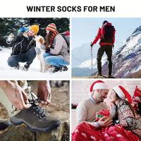 5 Pares De Calcetines De Lana Merino Para Hombres Y Mujeres Calcetines Térmicos Gruesos Para Senderismo En Clima Frío Y Esquí - details 4